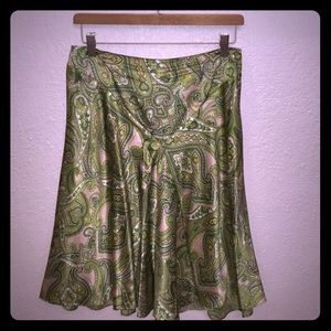 INC silk skirt, size 8